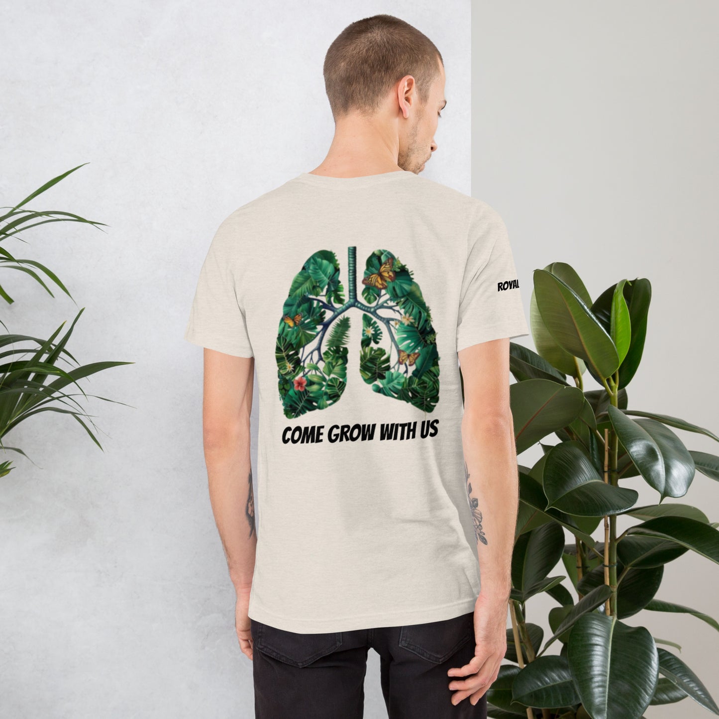 “ COME GROW WITH US “ Unisex t-shirt