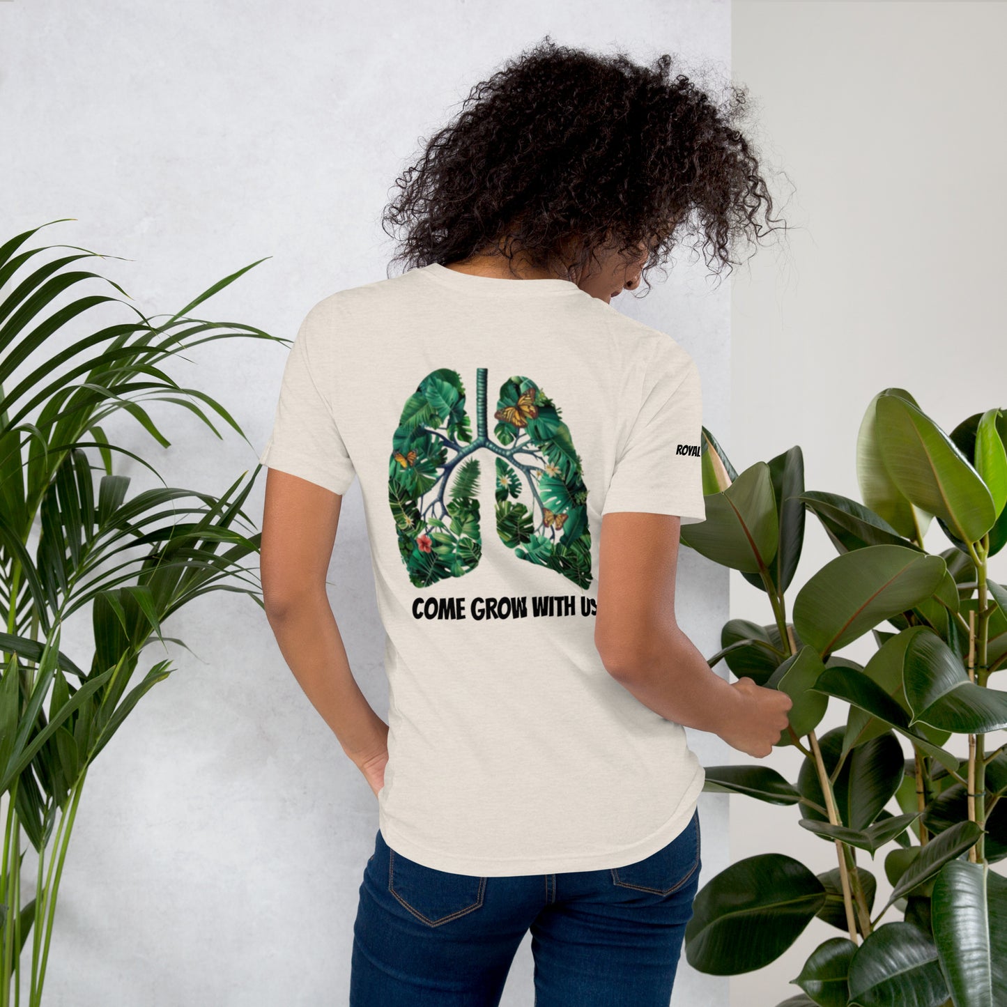 “ COME GROW WITH US “ Unisex t-shirt