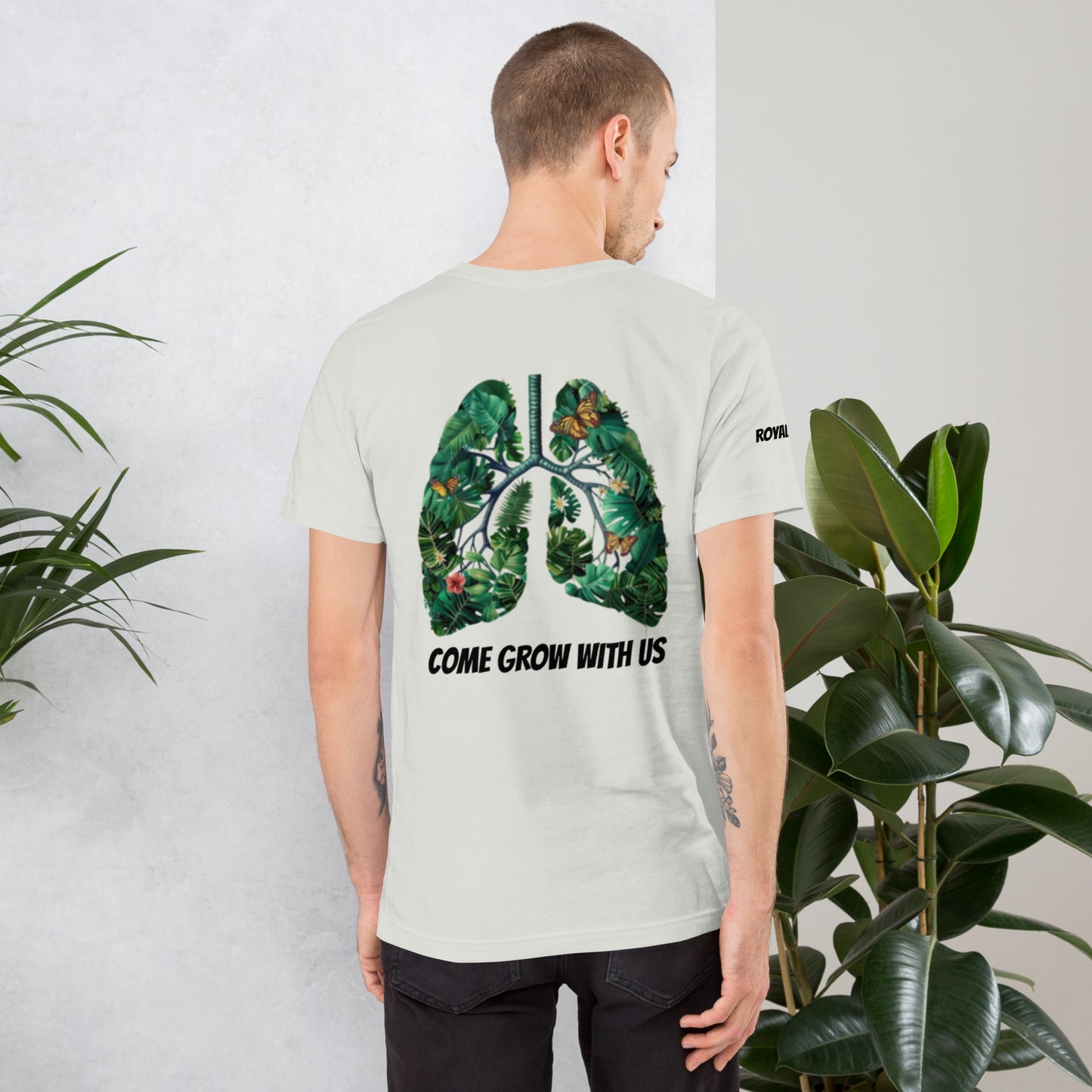 “ COME GROW WITH US “ Unisex t-shirt